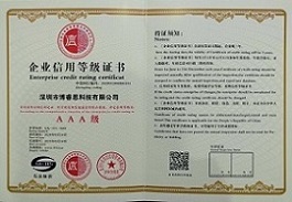 企业信用等级证书